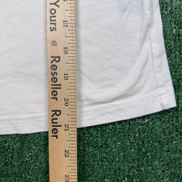 Vintage Y2K Marc Jacobs Graphic Shirt Women's Size M White Short Sleeve Stretch - Picture 8 of 9